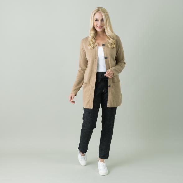 GINA LAURA Damen Strickjacke, camel - 106297000000 - 2 - 588px