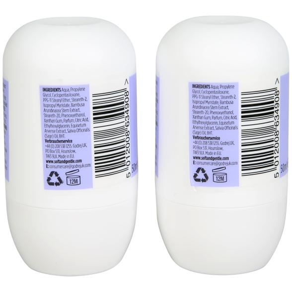 Soft & Gentle 0% Aluminium Care Deodorant 2 x 50ml - 106551000000 - 2 - 588px