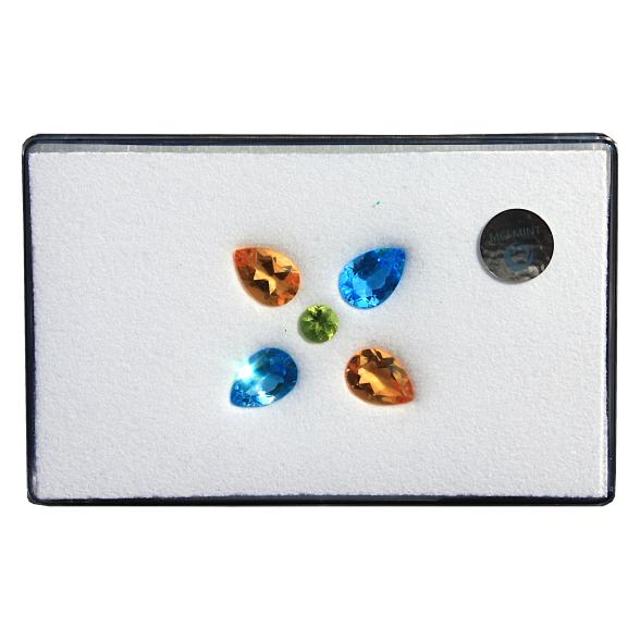 Münz- und Edelsteinset: Blautopaz, Citrin, Peridot - 106604800000 - 2 - 588px
