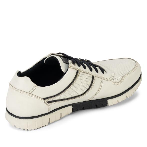 cafe moda Herren Ledersneaker weiß/navy - 106949800000 - 2 - 588px