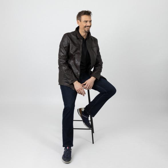 bugatti Herren-Lederjacke 'Loris', dunkelbraun 56 - 107059500005 - 2 - 588px