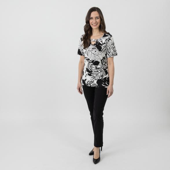 RÖSSLER SELECTION Damen-Shirt, schwarz/weiß 36 - 107275800001 - 2 - 588px