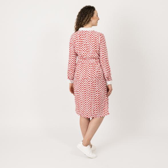 Z-ONE Damen Kleid mit Druck rot - 107279100000 - 2 - 588px