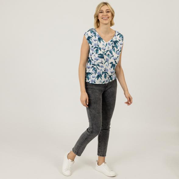 ZABAIONE Damen Shirt, weiß gemustert - 107291500000 - 2 - 588px