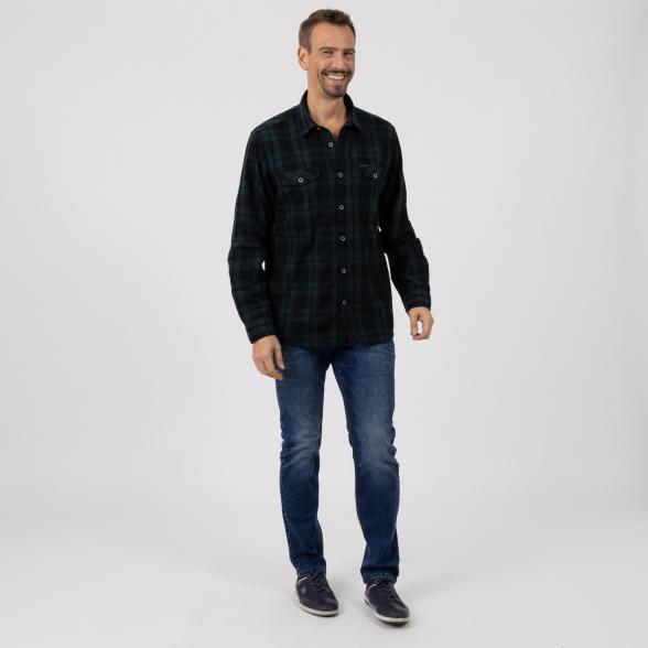 RAY Herren Hemd grün/schwarz kariert - 107365300000 - 2 - 588px