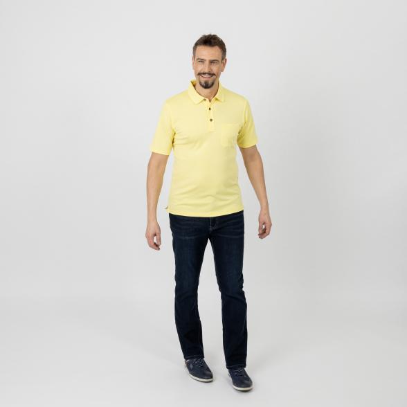 CASAMODA Herren Poloshirt, gelb - 107434600000 - 2 - 588px