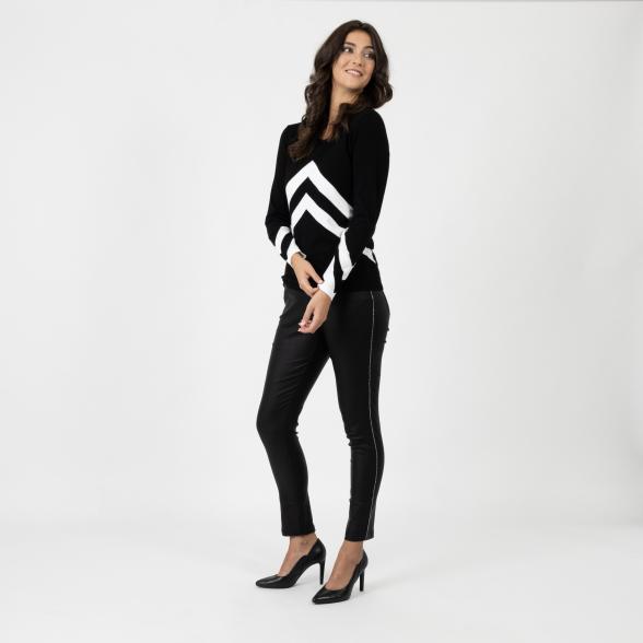 mocca by Jutta Leibfried Pullover schwarz/weiß - 107655500000 - 2 - 588px