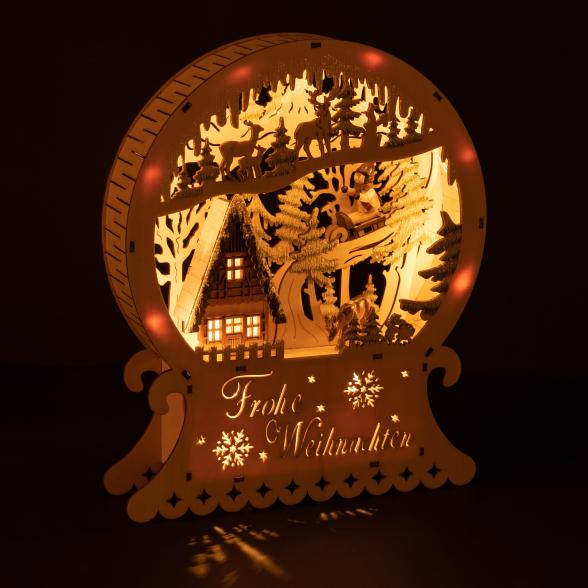 LED-Lichterbogen Waldhaus Holz - 107692900000 - 2 - 588px