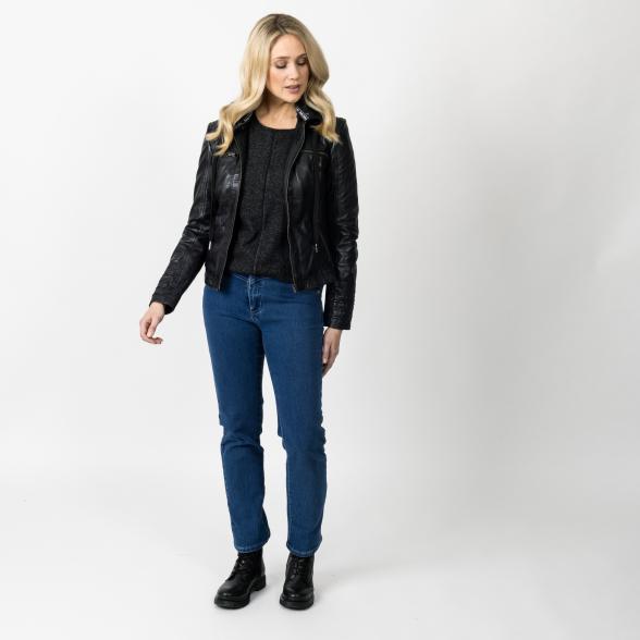 bruno banani Damen-Lederjacke 'Rebecca' schwarz - 107737200000 - 2 - 588px