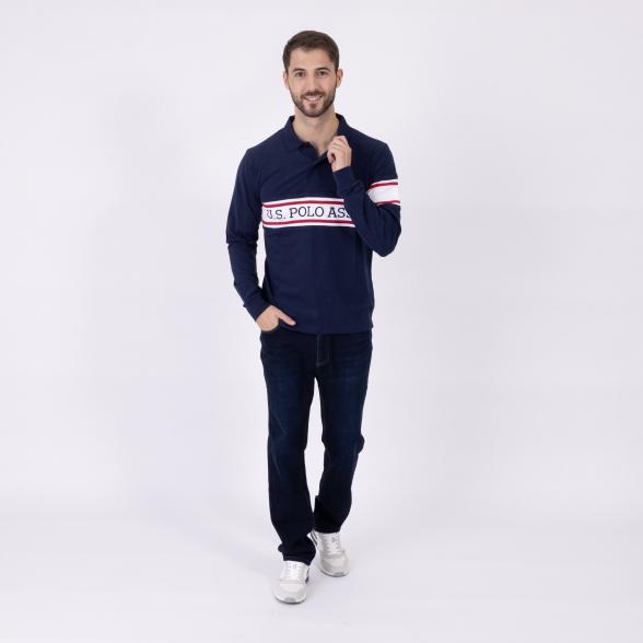 U.S. POLO ASSN. Langarm-Poloshirt marine - 108695400000 - 2 - 588px