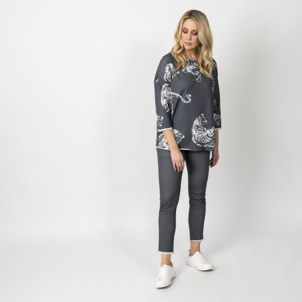 MM München Damen-Sweatshirt Tiger anthrazit/weiß - 108739200000 - 2 - 588px