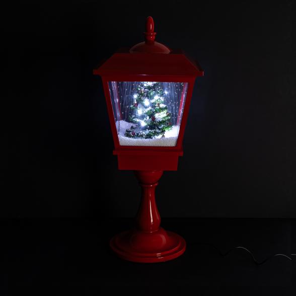 XXL-Tischlaterne mit Schnee rot - 109266200000 - 2 - 588px