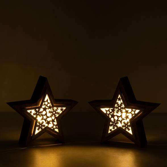 2er Set LED-Sterne weiß-natur - 109336600000 - 2 - 588px