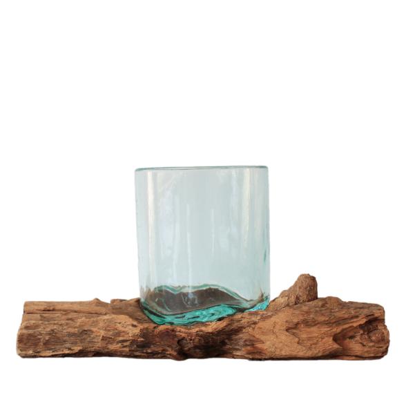 Darimana Windlicht Glas Zylinder auf Kaffeewurzel - 112238900000 - 2 - 588px