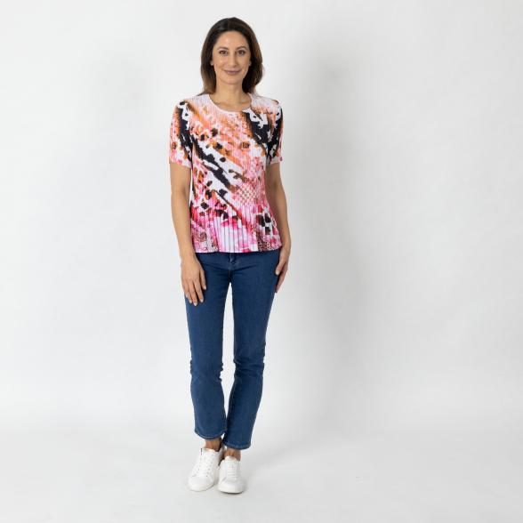 Jeannie Damen-Plissee-Shirt multicolor - 112338600000 - 2 - 588px