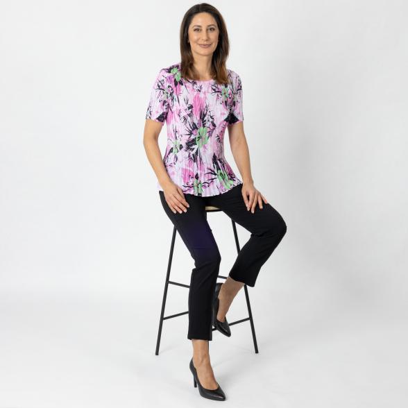 Jeannie Damen-Plissee-Shirt multicolor - 112342500000 - 2 - 588px