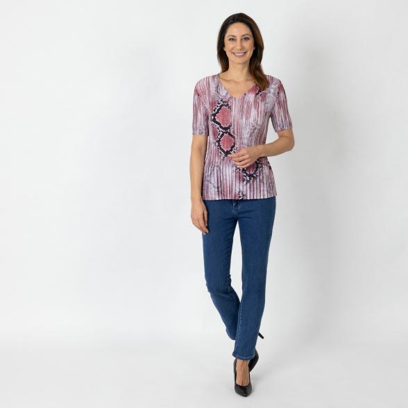 Jeannie Damen-Plissee-Shirt multicolor - 112345000000 - 2 - 588px