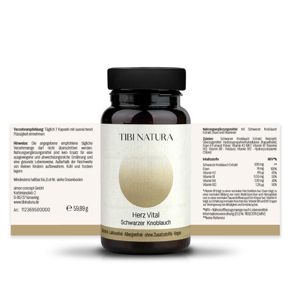 TIBI Herz Vital schwarzer Knoblauch 120 Kapseln - 112369500000 - 2 - 588px