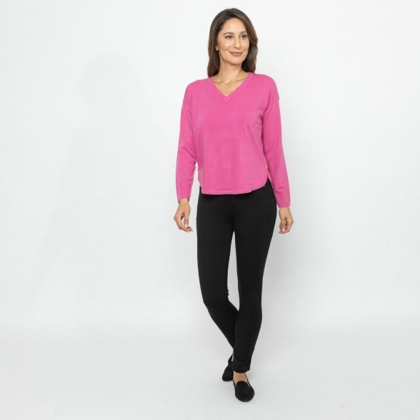 Cashmerelike by BLUE SEVEN Pullover fuchsia 38 - 112391100001 - 2 - 588px