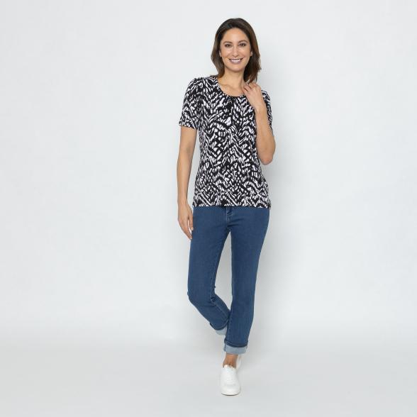 RÖSSLER SELECTION Damen Shirt schwarz/weiß 36 - 112513700001 - 2 - 588px