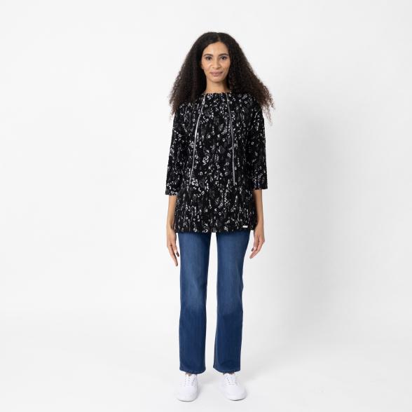 Vanessa Style Damen-Sweatshirt schwarz/weiß 36/38 (1) - 112527800001 - 2 - 588px