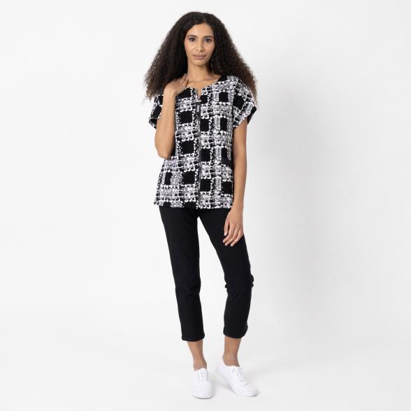 Vanessa Style Damen-Weste schwarz/weiß 36/38 (1) - 112528000001 - 2 - 588px