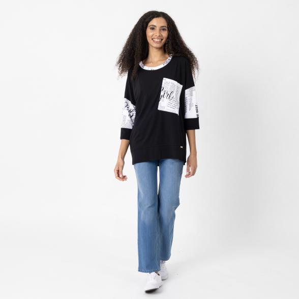 Vanessa Style Damen-Shirt schwarz/weiß 36/38 (1) - 112528700001 - 2 - 588px