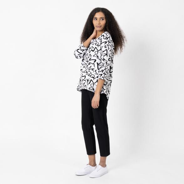 Vanessa Style Damen-Shirt weiß/schwarz 40/42 (2) - 112529300002 - 2 - 588px