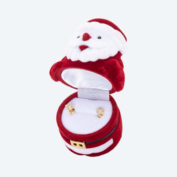 Weihnachtsmann Ohrstecker 925 Silber vergoldet - 112713200000 - 2 - 588px