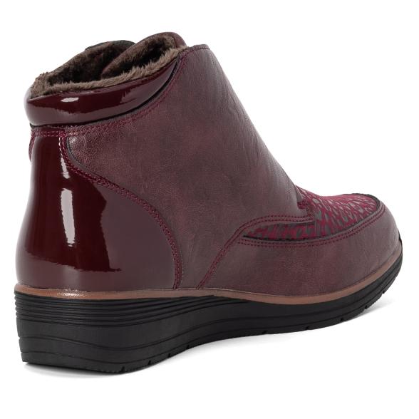 TOPWAY COMFORT Damenstiefeletten burgundy 36 - 112760400001 - 2 - 588px