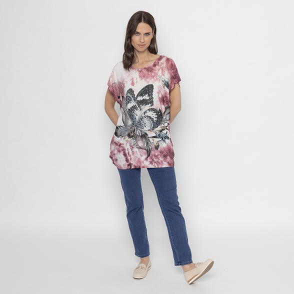 FASHION NEWS Damen-Shirt rosa/ multicolor M/L - 112843600001 - 2 - 588px