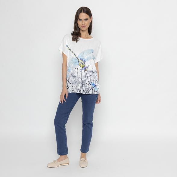 FASHION NEWS Damen-Shirt weiß/ multicolor M/L - 112844300001 - 2 - 588px