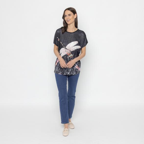 FASHION NEWS Damen-Shirt schwarz/ multicolor M/L - 112844400001 - 2 - 588px