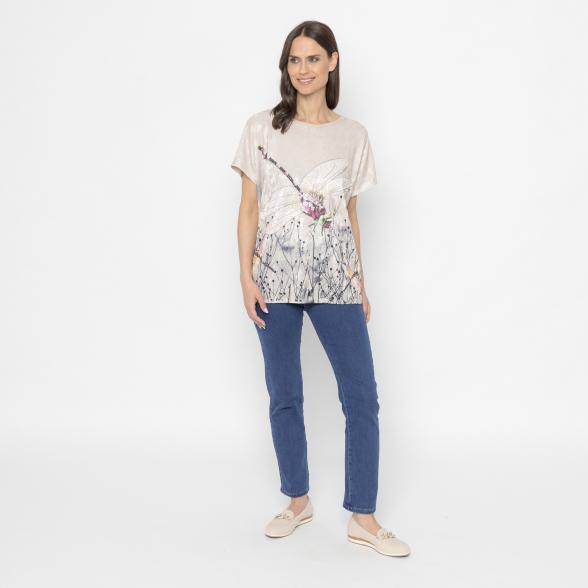 FASHION NEWS Damen-Shirt beige/ multicolor M/L - 112844500001 - 2 - 588px
