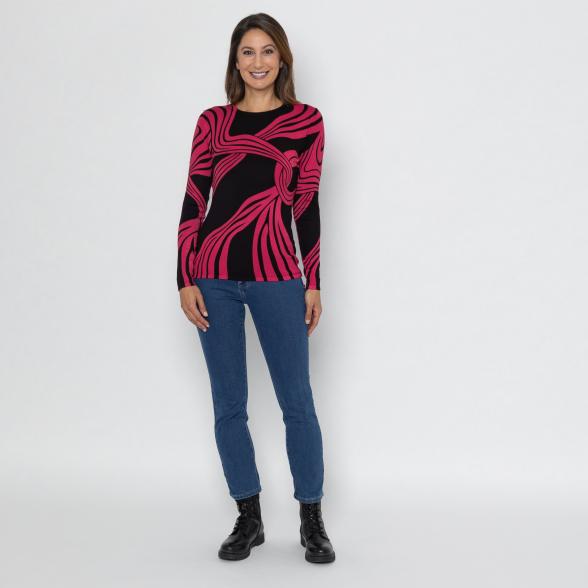 MILANO Design Pullover schwarz/ rot 36/38 - 112880100001 - 2 - 588px