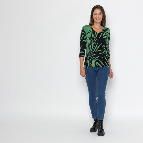 MILANO Design Pullover schwarz/ grün 36/38 - 112880700001 - 2 - 588px