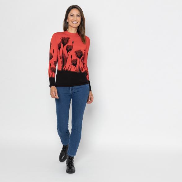 MILANO Design Pullover schwarz/hellrot 36/38 - 112881000001 - 2 - 588px