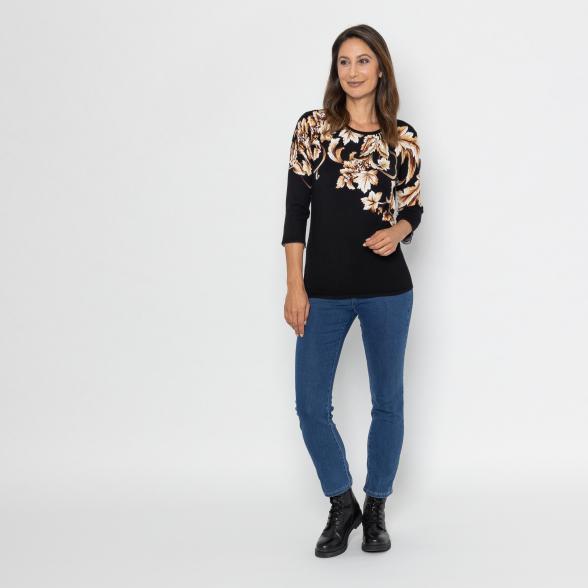 MILANO Design Pullover schwarz/camel 36/38 - 112881300001 - 2 - 588px