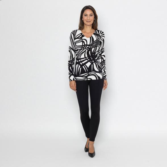 MILANO Design Pullover schwarz/ weiß 36/38 - 112881700001 - 2 - 588px