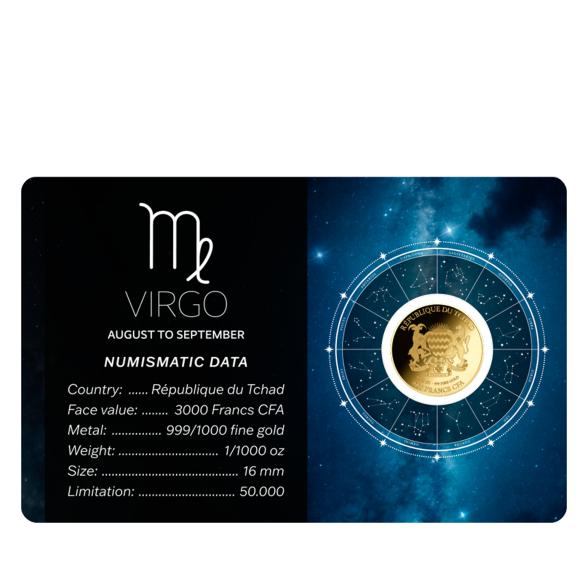 Coincard Sternzeichen "Jungfrau" 1/1000 oz. - 112889700000 - 2 - 588px