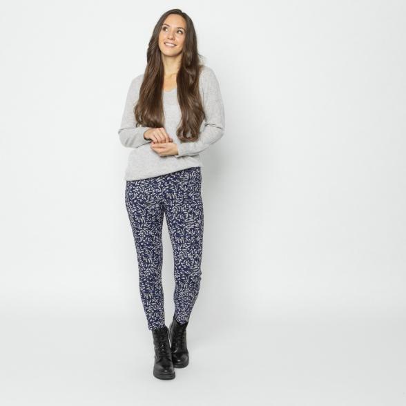 FASHION NEWS Thermo-Fleece-Leggings marine/beige 36/38 - 112925600001 - 2 - 588px