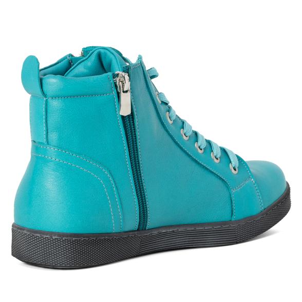 Andrea Conti Damen Lederhochschnürer aquamarin 42 - 112978200007 - 2 - 588px