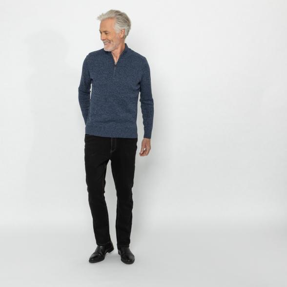 Herren-Pullover mit Troyerkragen marine M - 113109100001 - 2 - 588px