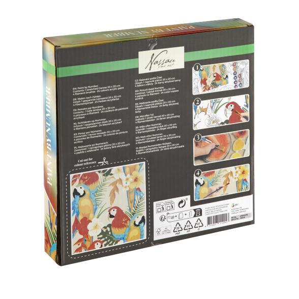 Paint by Number Papagei 20x20 cm - 113114100000 - 2 - 588px