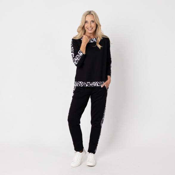 VANESSA STYLE Damen-Hose schwarz/ weiß 36/38 (1) - 113117800001 - 2 - 588px