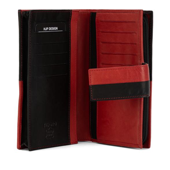 TESORO Lederbörse schwarz/rot - 113132400000 - 2 - 588px