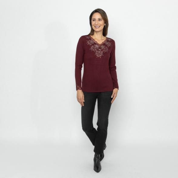 TRENDS by J. Leibfried Pullover bordeaux 46-50 - 113164000003 - 2 - 588px
