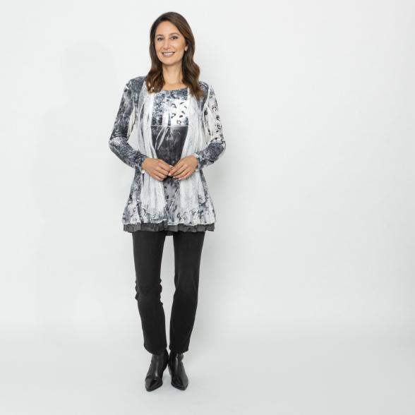 TRENDS by J. Leibfried 2 in 1 Shirt schwarz/weiß 36/38 - 113218500001 - 2 - 588px