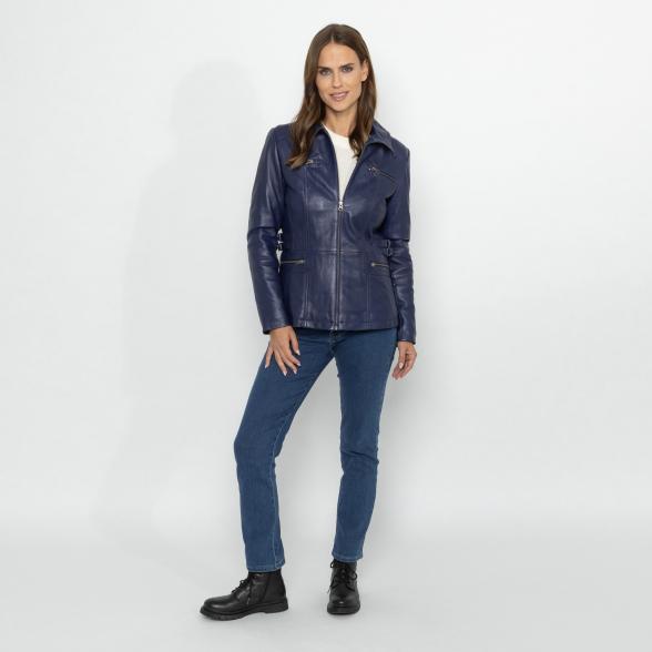 OTTO KERN Damen-Lederjacke 'Hannah' marine 40 - 113221900002 - 2 - 588px