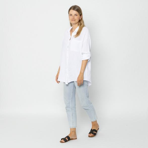 Damen-Musselin Hemd weiß S/M - 113224800001 - 2 - 588px